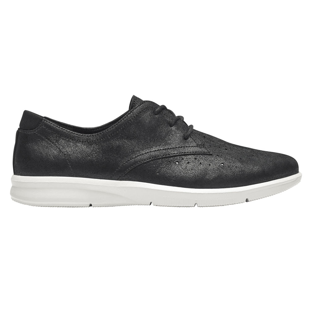 Oxfords Rockport Mulher Pretas - Ayva - 30879DNPC